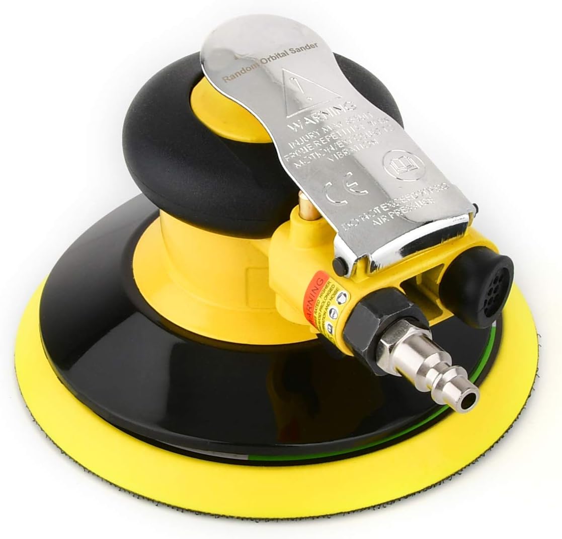 6-inch Yellow Pneumatic Palm Sander Pack of 2 K36356