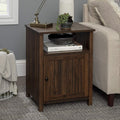 Rustic Oak Wood Side Accent Table A6196