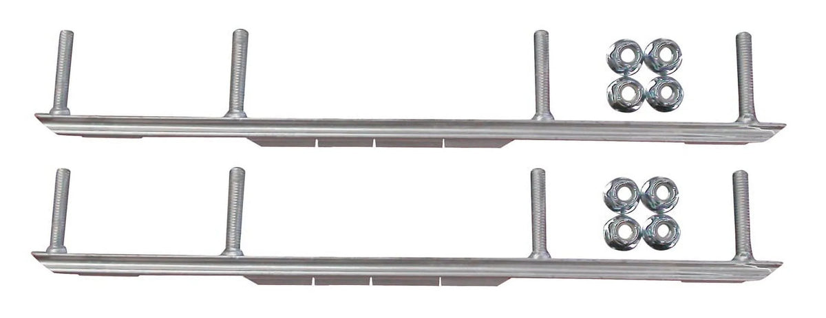 Yellow Snowmobile Skis with 9" Shaper Bars Complete Kit M3953