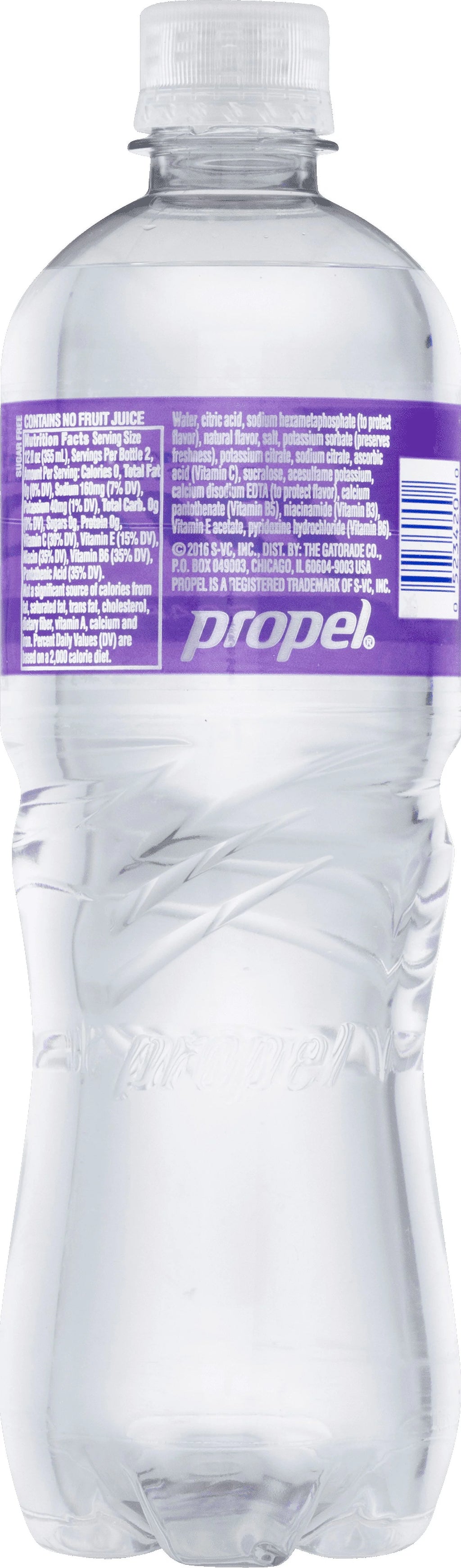 Grape Flavored Zero Calorie Water, 24 Fl Oz Z483