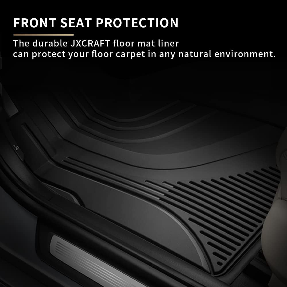 Black Heavy Duty TPE All Weather Car Floor Mats T574