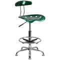 Green Drafting Stool with Tractor Seat T228301