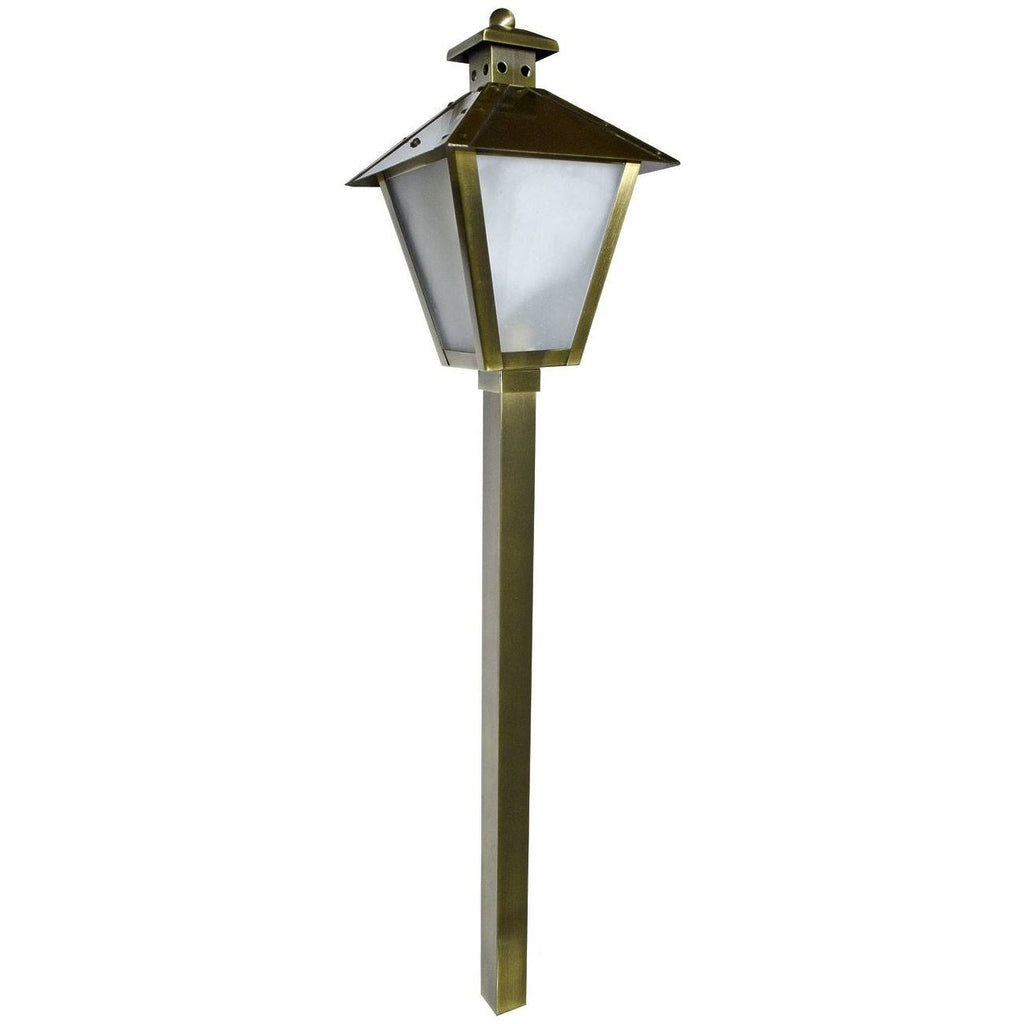 Antique Brass 12V Post Lantern Path Light H806468