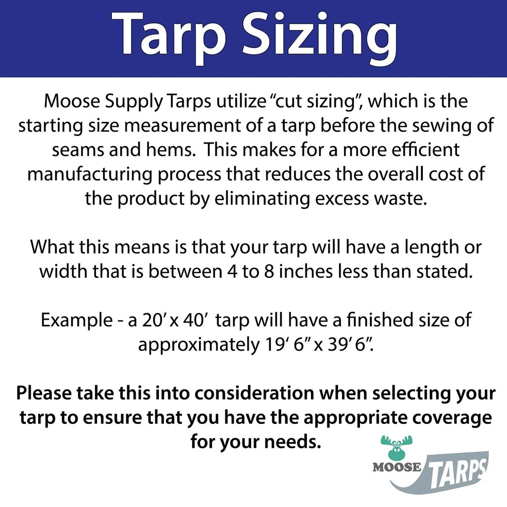 15' x 15' Waterproof Blue Poly Tarp with Grommets C429812