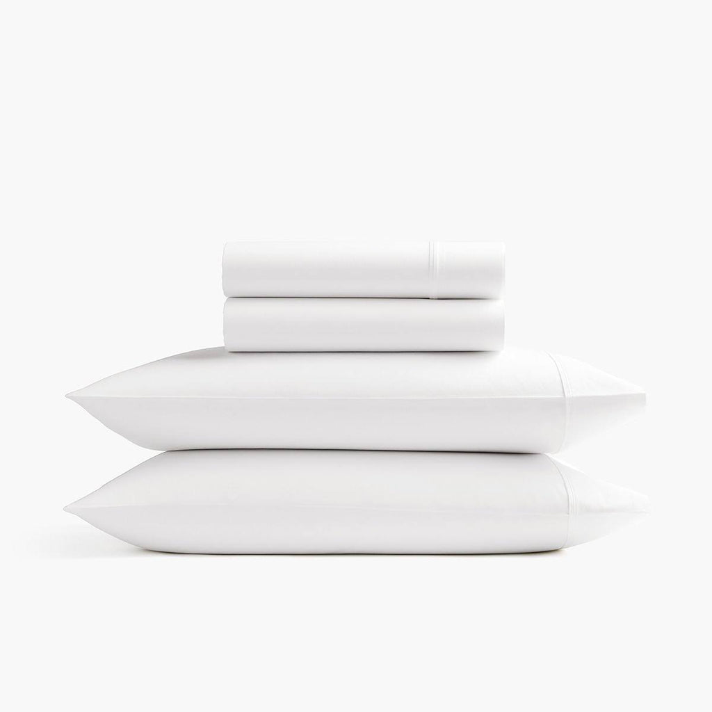 Twin Slate Blue Organic Sateen Sheet Set N8173