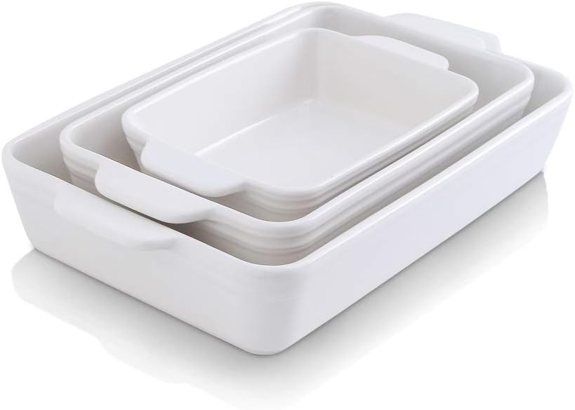 3-Piece Gradient Blue Ceramic Bakeware Set T66874