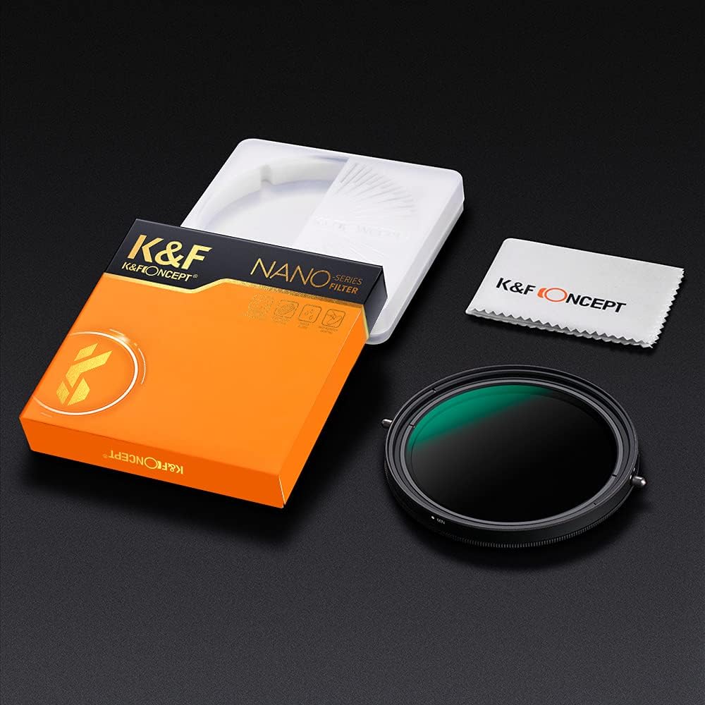 49mm Variable Fader ND2-ND32 ND Filter and CPL Circular Polarizing Filter 2 in 1 Pack of 2 S555