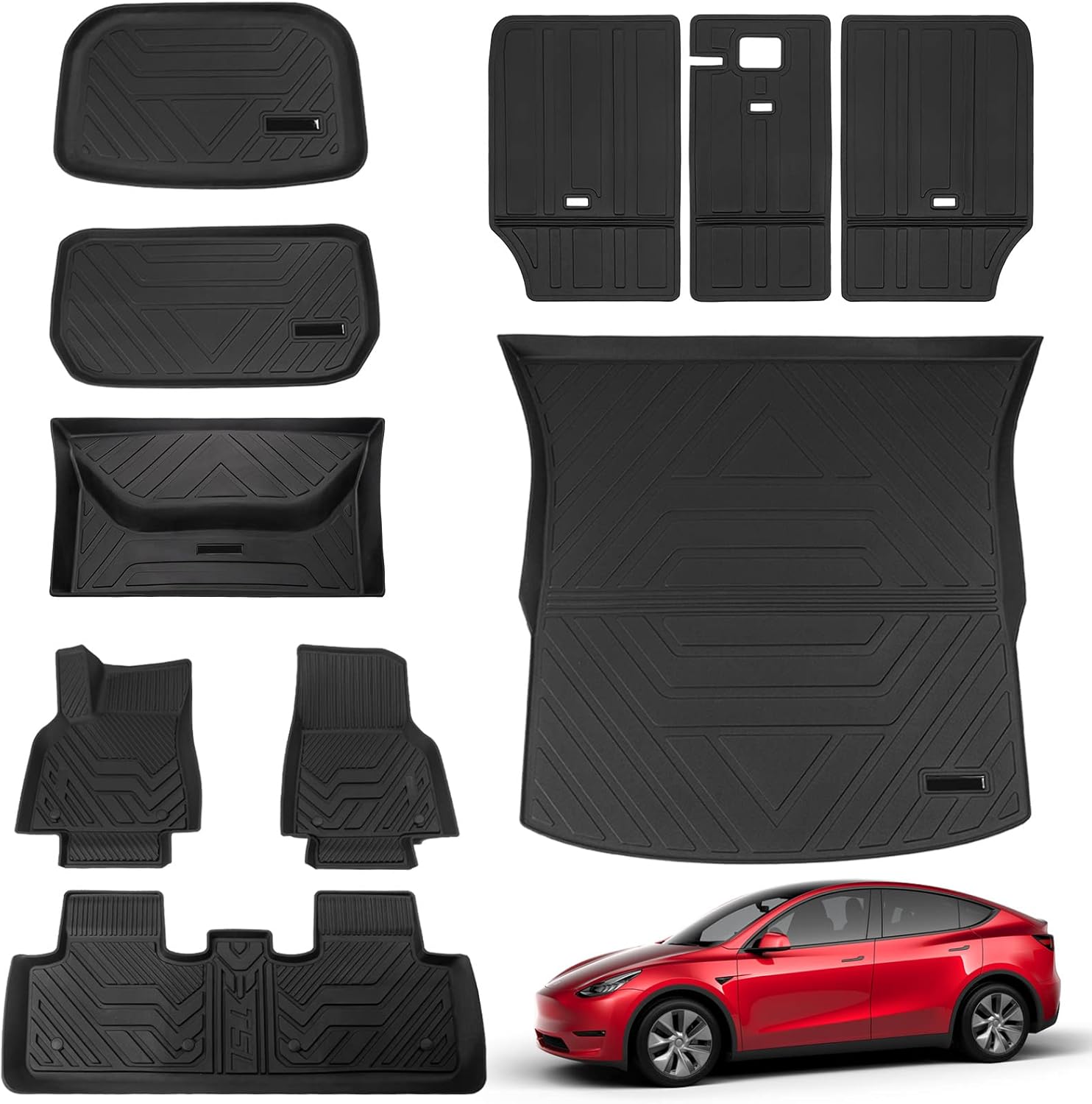 Tesla Model Y Frunk Mat Cargo Liner Floor Mat All Weather 5 Seat Accessories H324895