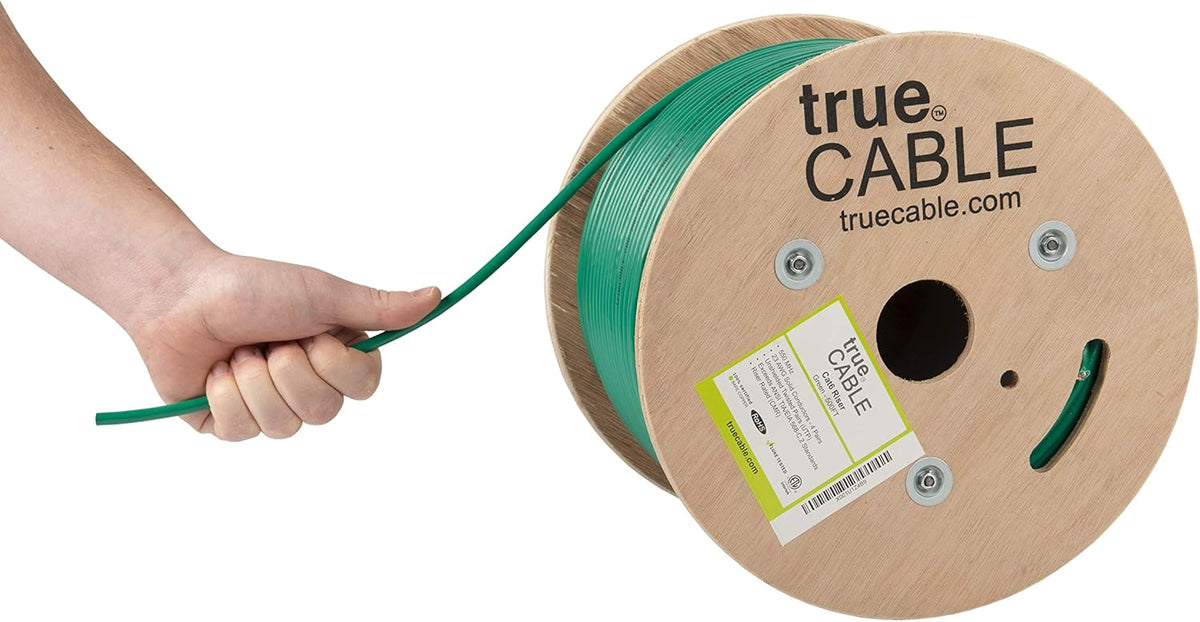 500ft Green 23AWG 4 Pair Solid Bare Copper Bulk Ethernet Cable E188623