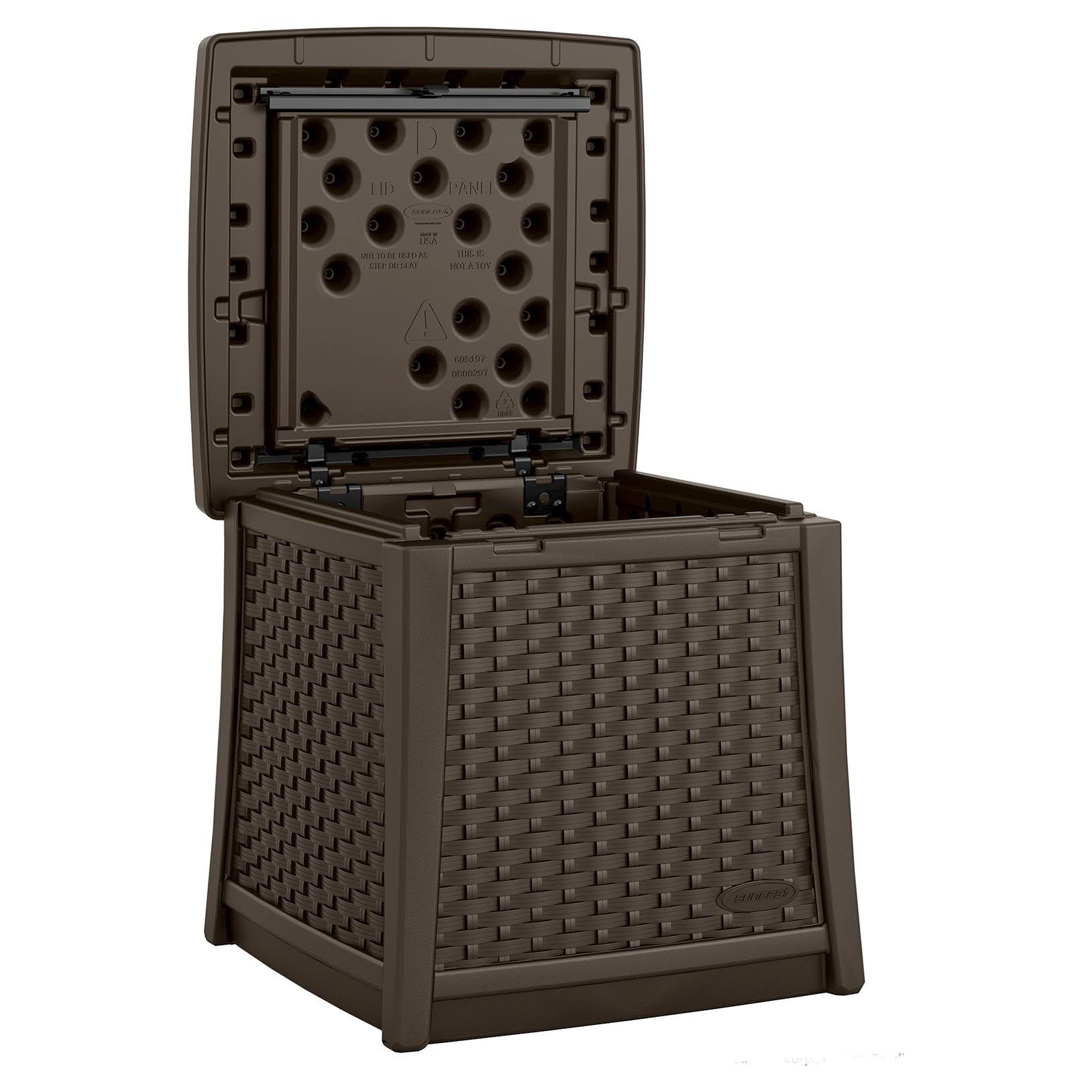 Resin Patio Storage End Table V5198