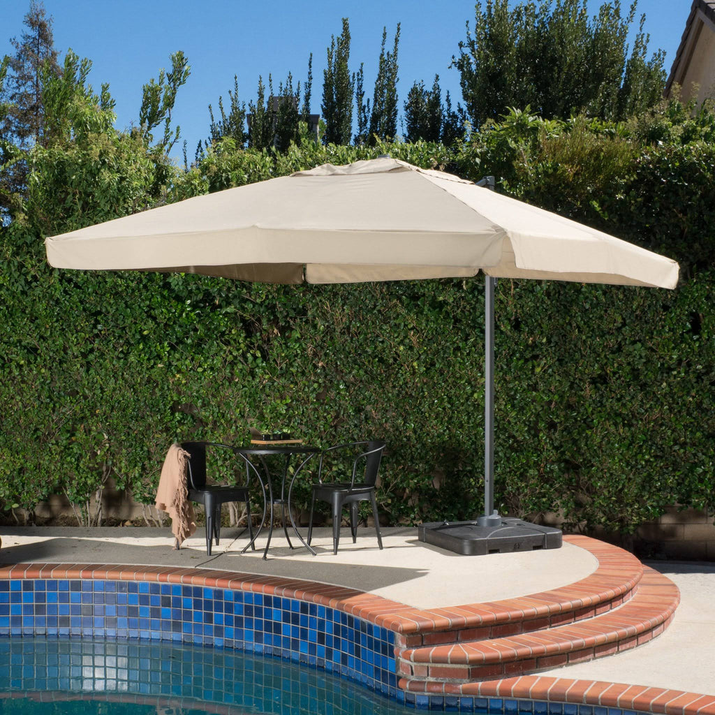 Lavender 9.8-Foot Canopy Umbrella with Base I4462