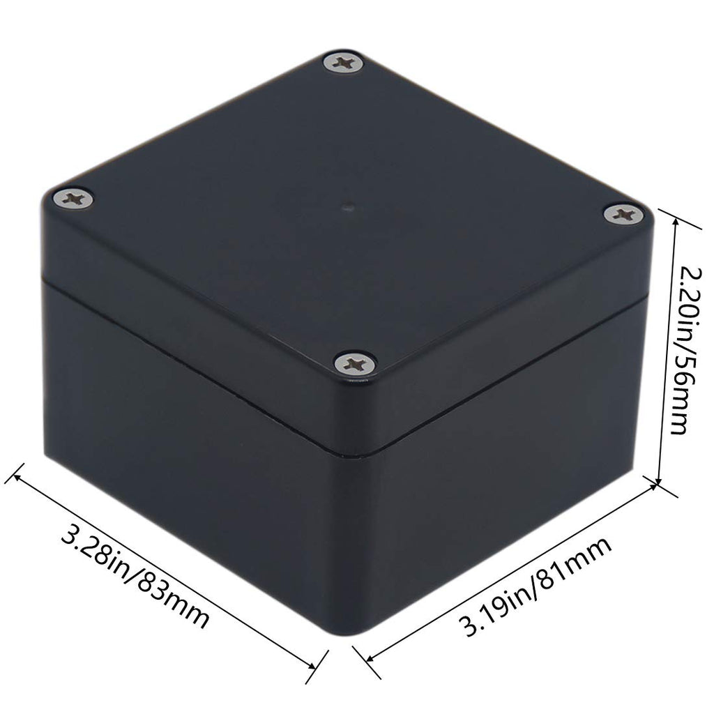 2 Pack Waterproof Plastic Junction Box ABS IP65 Electronic Project Case Power Enclosure 3.94 x 2.68 x 1.97 inch P52293