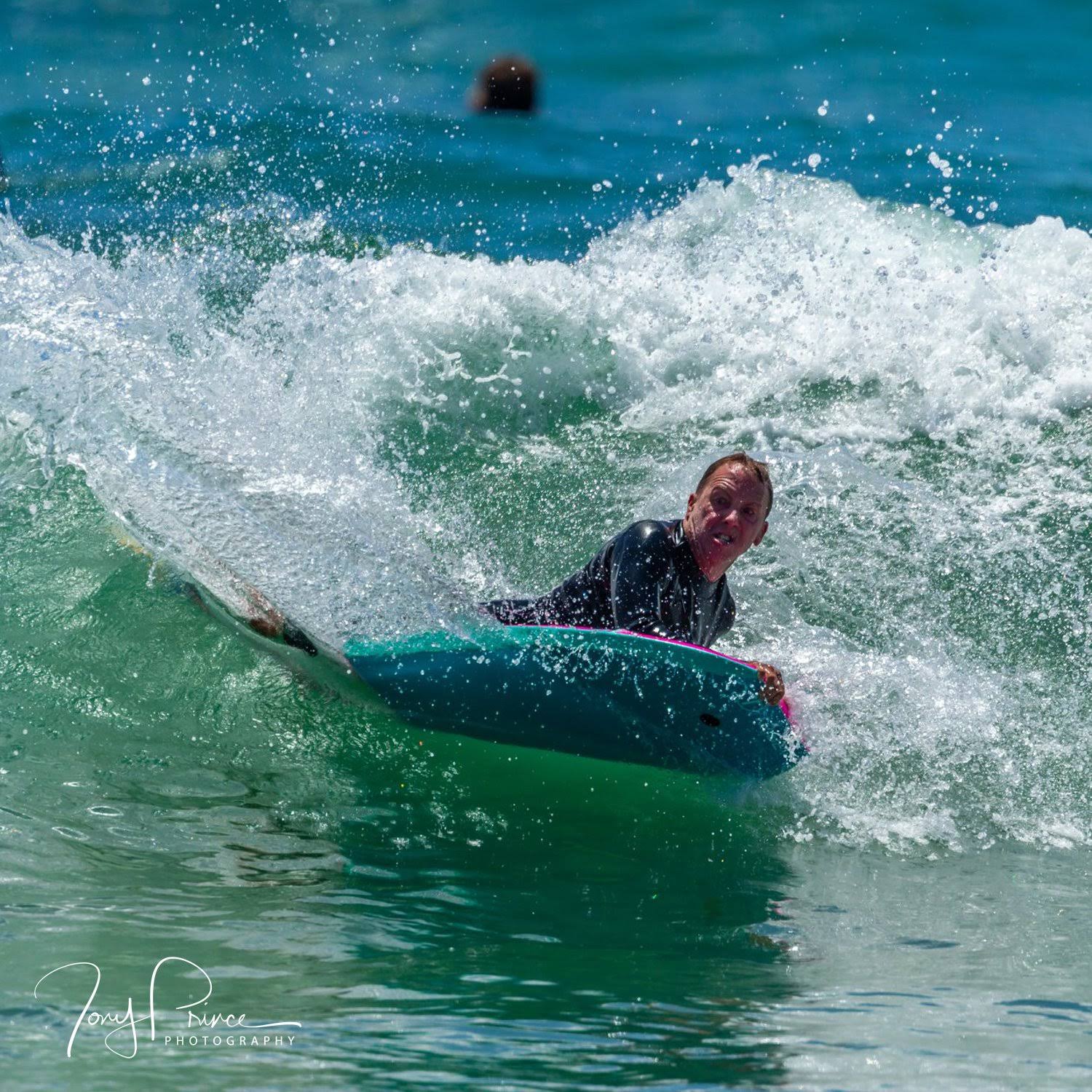 Turquoise Black White Bodyboard R7461