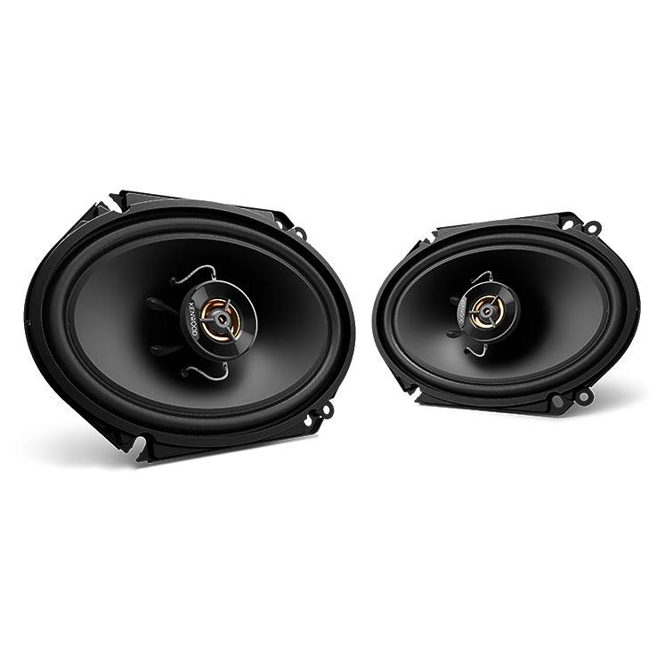 6x8 inch 250 Watt 2-Way Black Car Audio Coaxial Speakers A4889