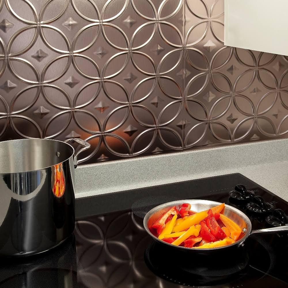 Brushed Nickel 15 Sq. ft. Backsplash Kit P945033
