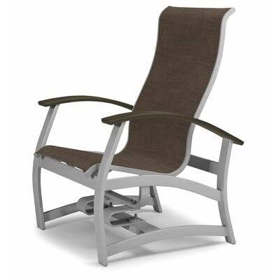 Textured Silver Mocha Patio Chair D188