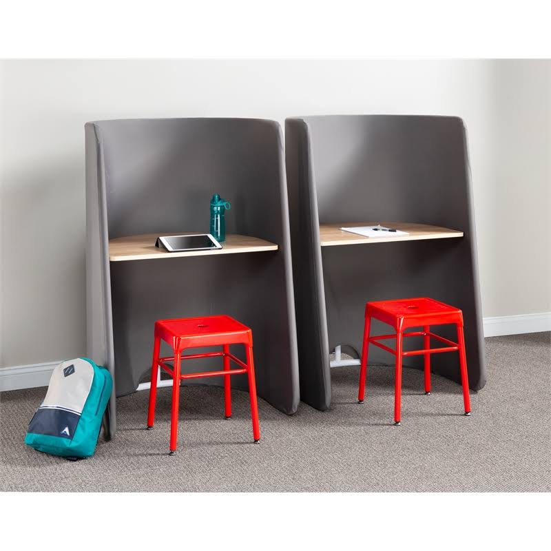 Black Steel Guest Stool Q759125