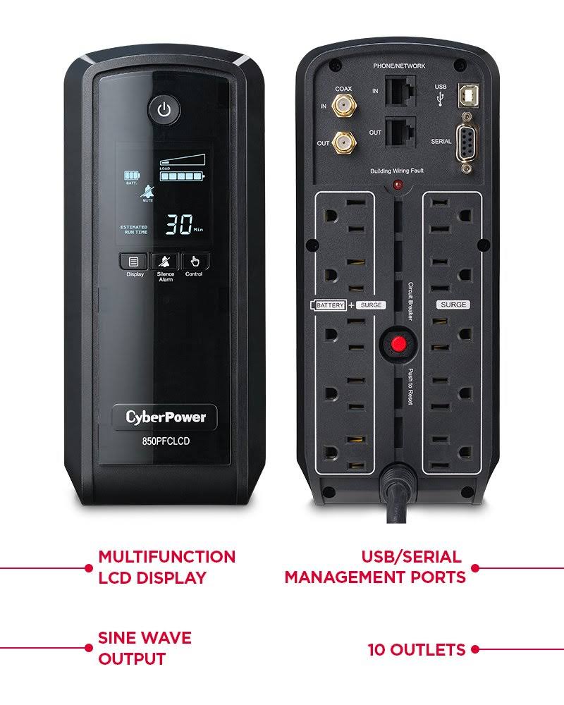 PFC Sinewave UPS 850VA, 510 Watt Q447