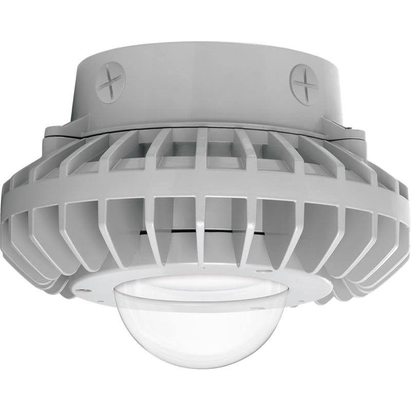 Gray LED Ceiling Light with Clear Globe R35534