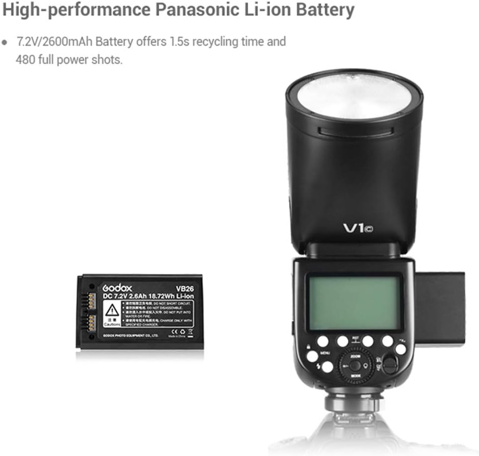 On-Camera Round Camera Flash Speedlight for FUJIFILM Cameras P626