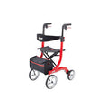 Red Aluminum Rollator with 10x22 Casters D648