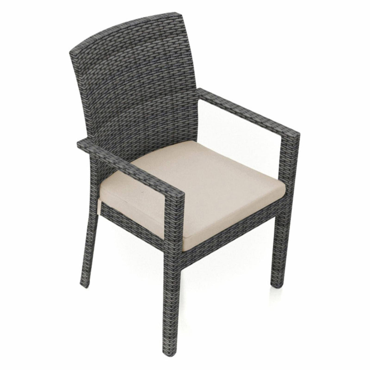 Canvas Flax Patio Dining Arm Chair U814