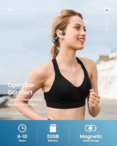 IP68 Waterproof Bone Conduction Headphones with 32G Memory D3063