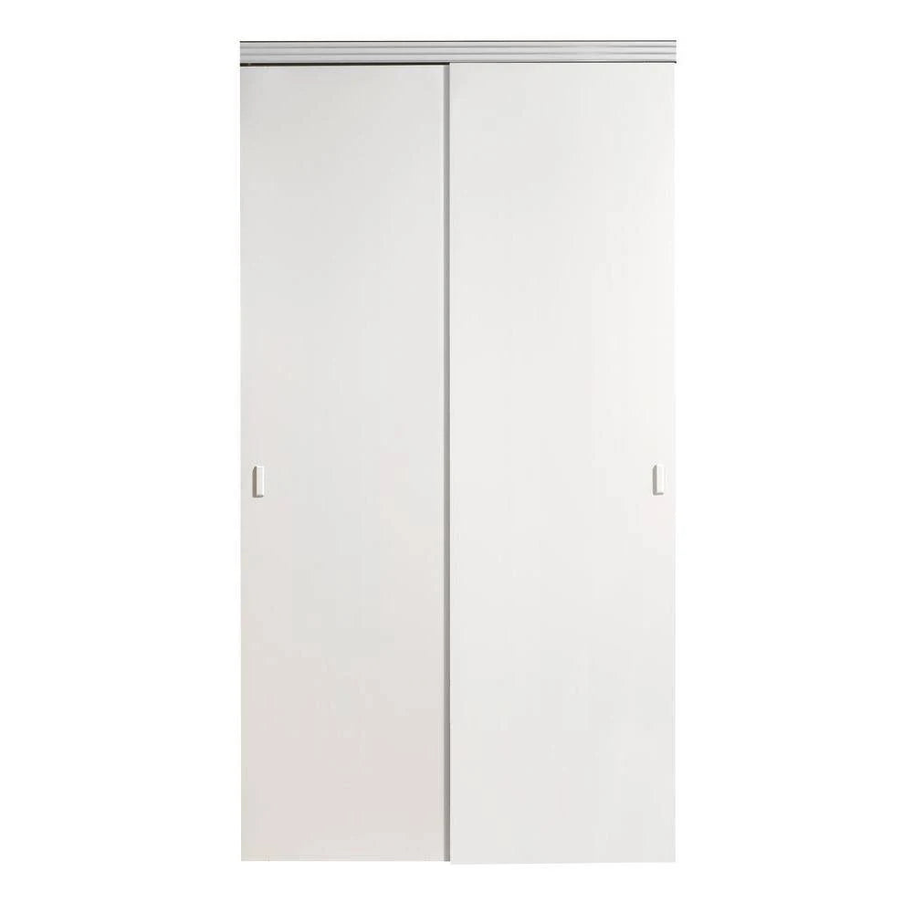 Beige Primed MDF Interior Closet Sliding Door with Trim T713798