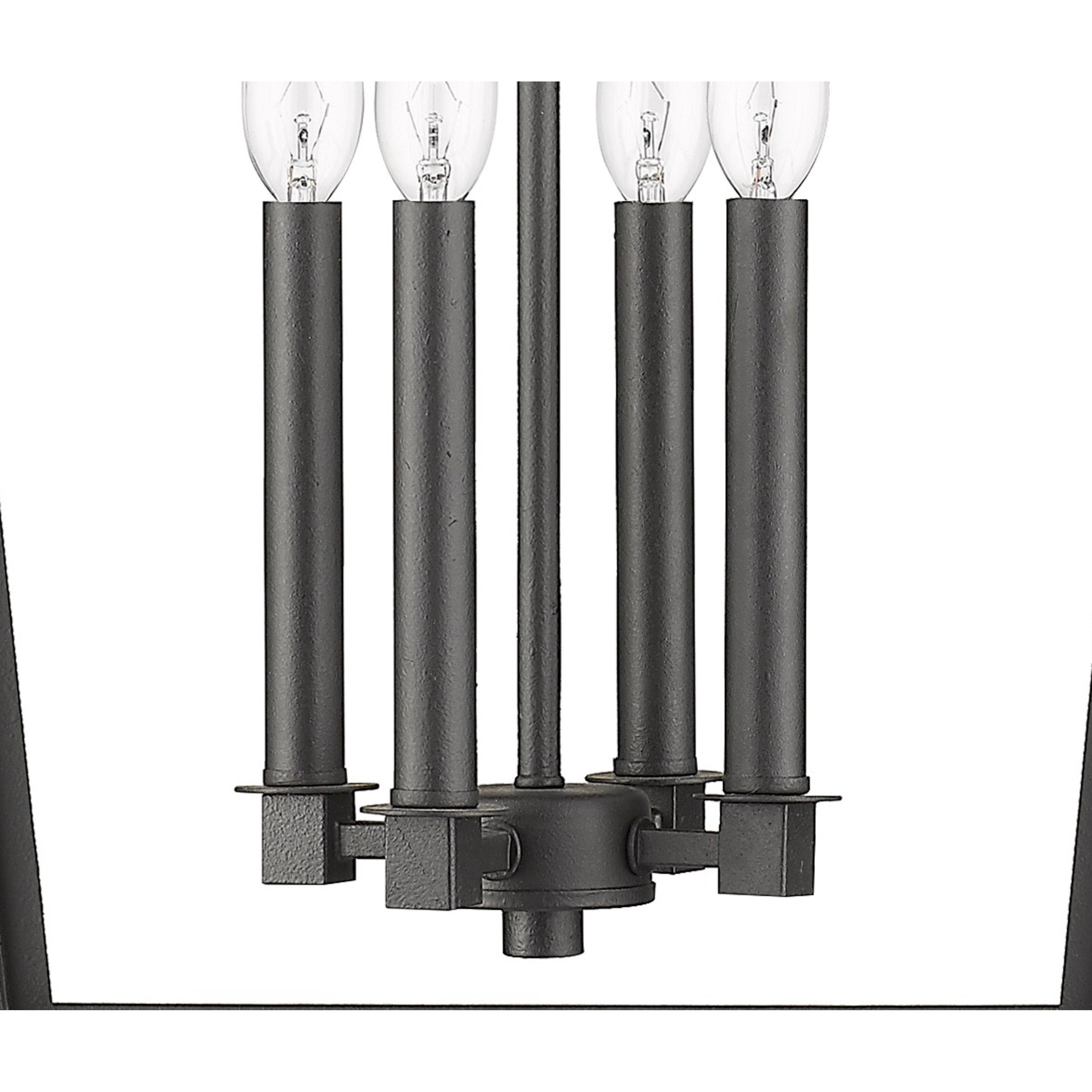 Matte Black Kitchen Island Lantern Y51068