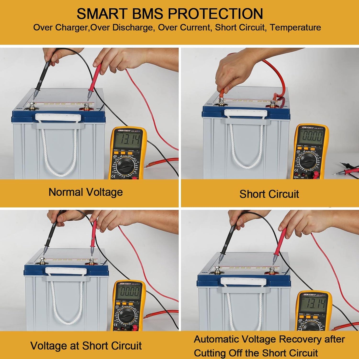 12V 200Ah LiFePO4 Lithium Battery with Smart BMS C10033
