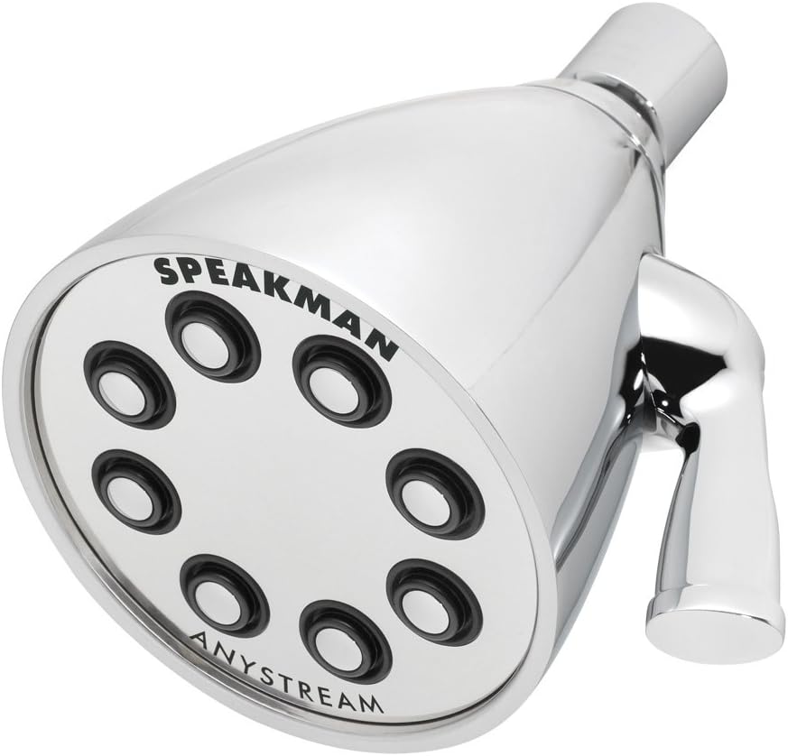 Polished Chrome Adjustable Solid Brass Shower Head U632990