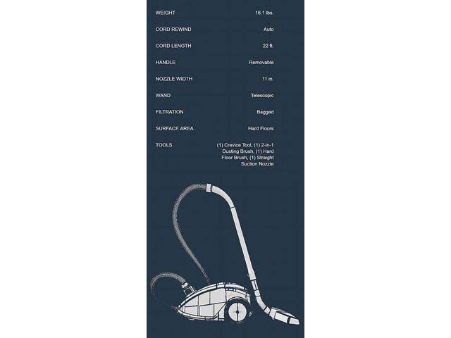 Bagged Canister Vacuum Cleaner Q97629