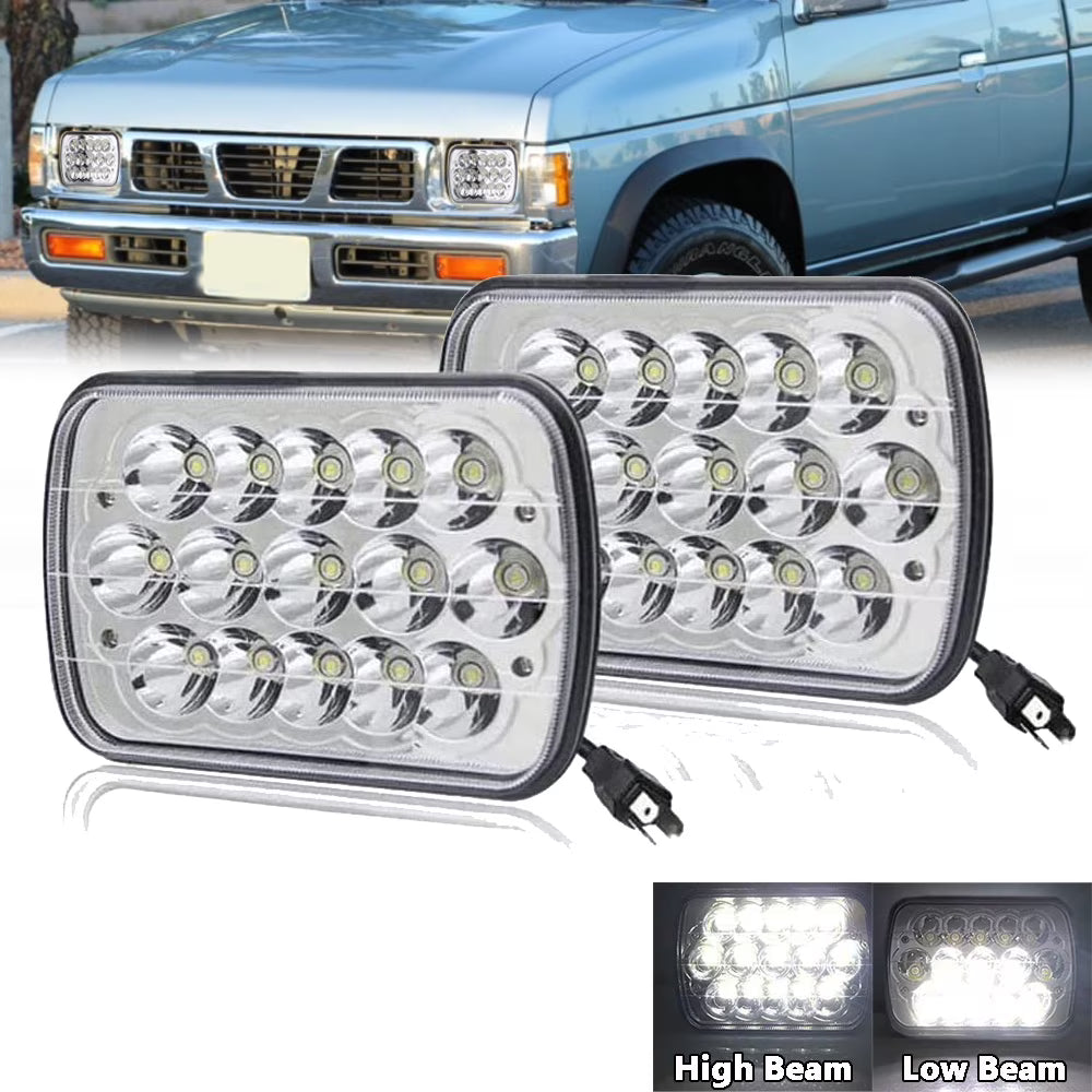 7x6" LED Headlights Hi-Lo Beam for Nissan Pickup G3694