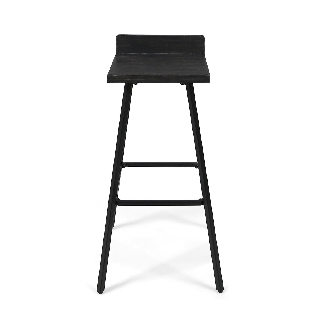 Dark Brown Bar Stool Set of 2 Q232