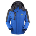 Blue Waterproof Ski Jacket with Removable Hood B835430