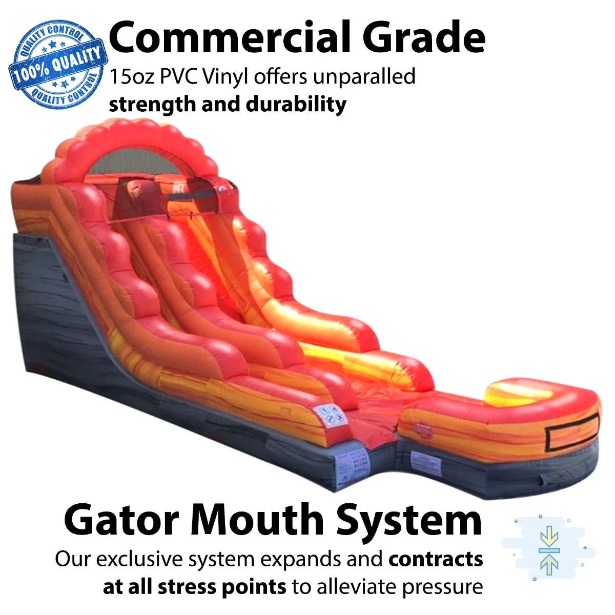 Commercial Inflatable Water Slide Bounce House Combo Trio B9428