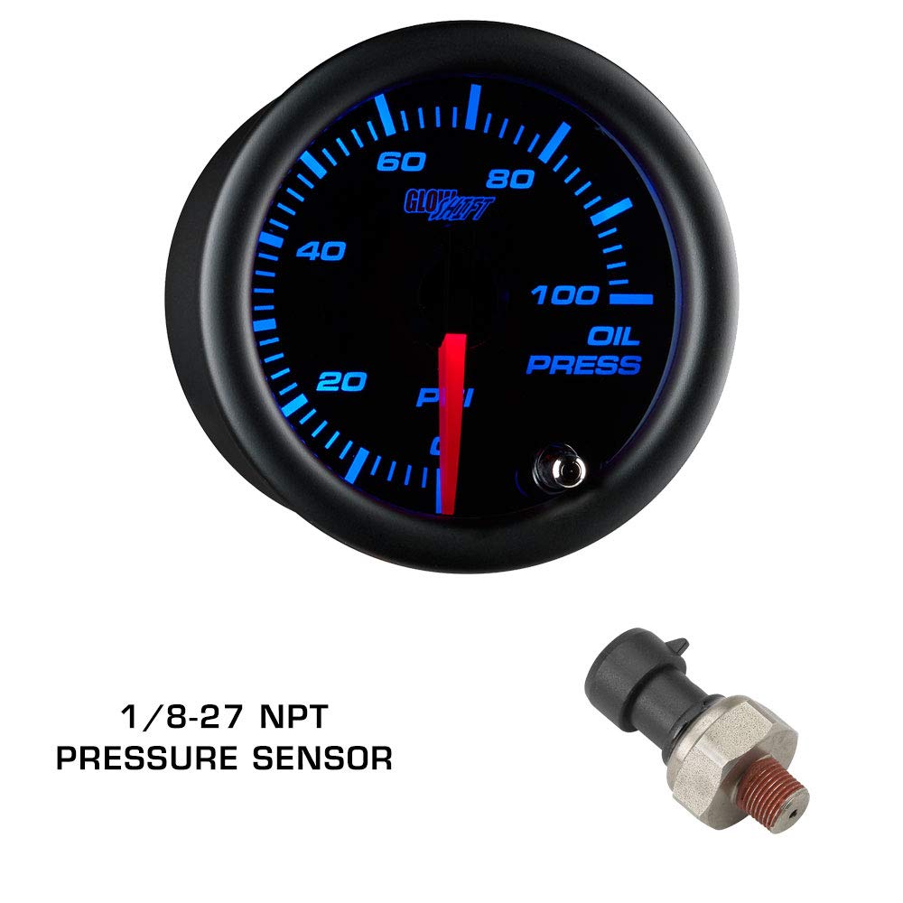 Tinted 7 Color 30 PSI Boost/Vacuum, 100 PSI Oil Pressure & Oil Temperature Gauges, Gray Triple Pillar Pod C578152