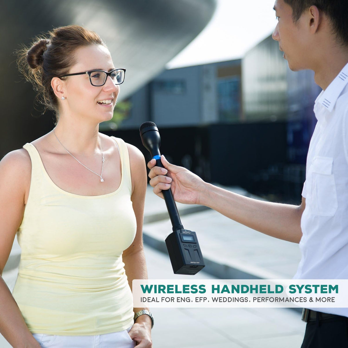 UHF Wireless Handheld Microphone System with Plug-in XLR Transmitter A47816