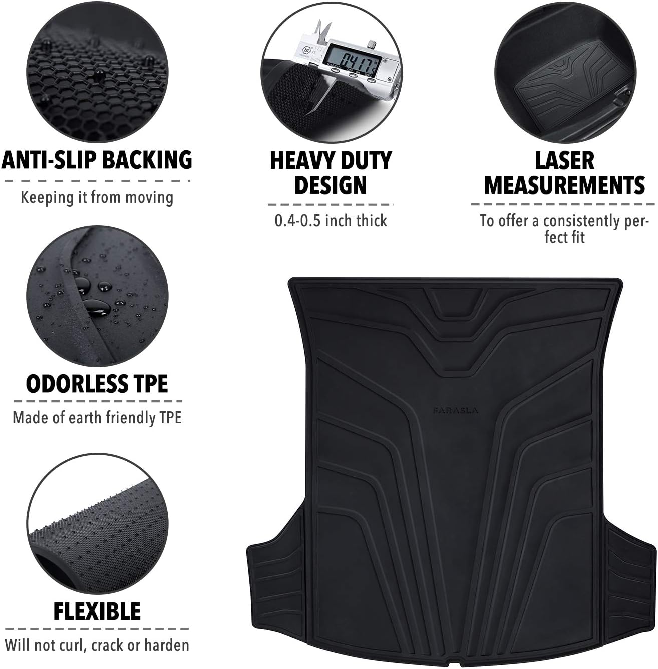All Weather Trunk Mats for Tesla Model 3 Pack of 2 G46959
