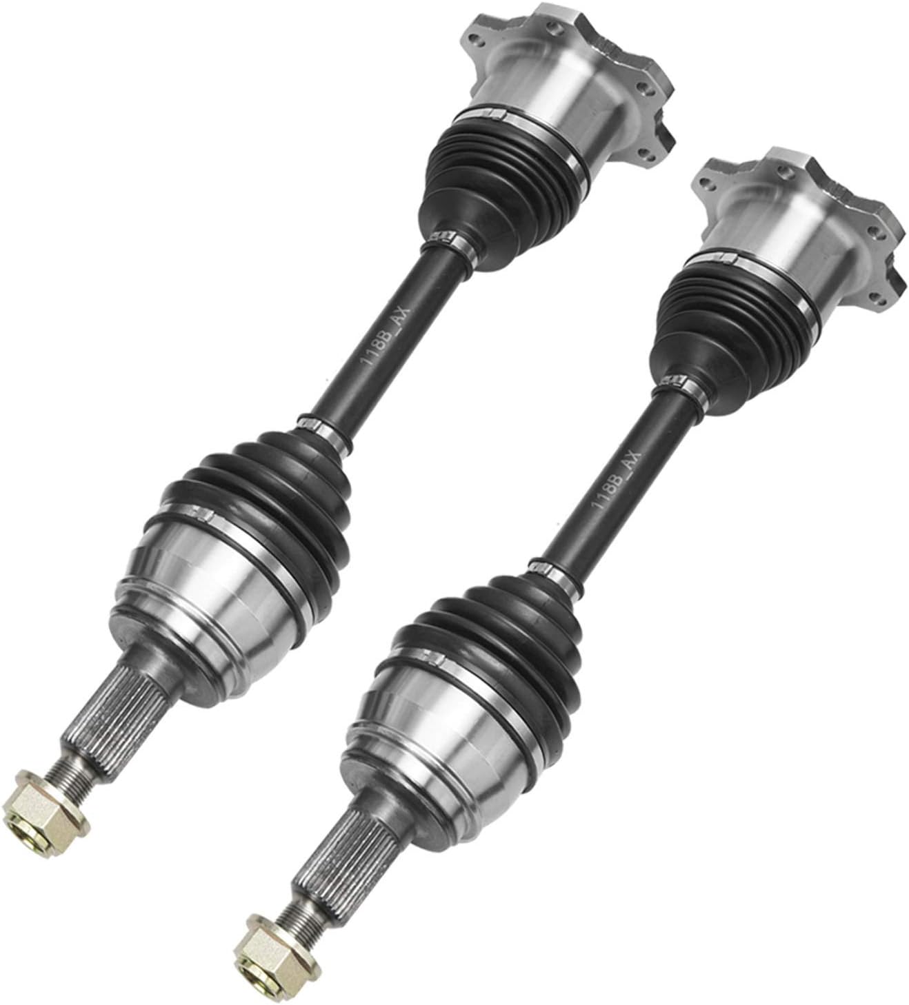 6-Lug 4WD Front CV Axle Drive Shafts Assembly 2pc Set Q952014