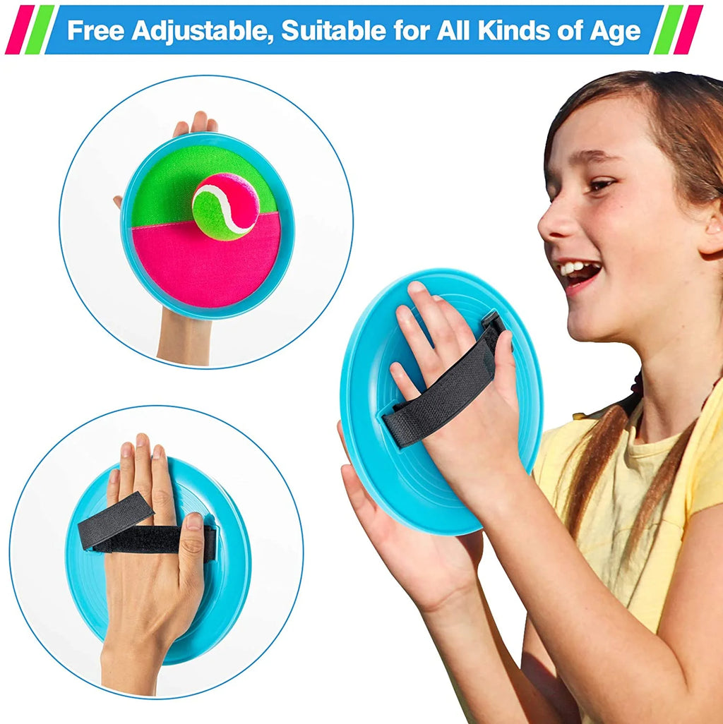 Toss Catch Ball Set with 2 Paddles 1 Catch Ball X390338