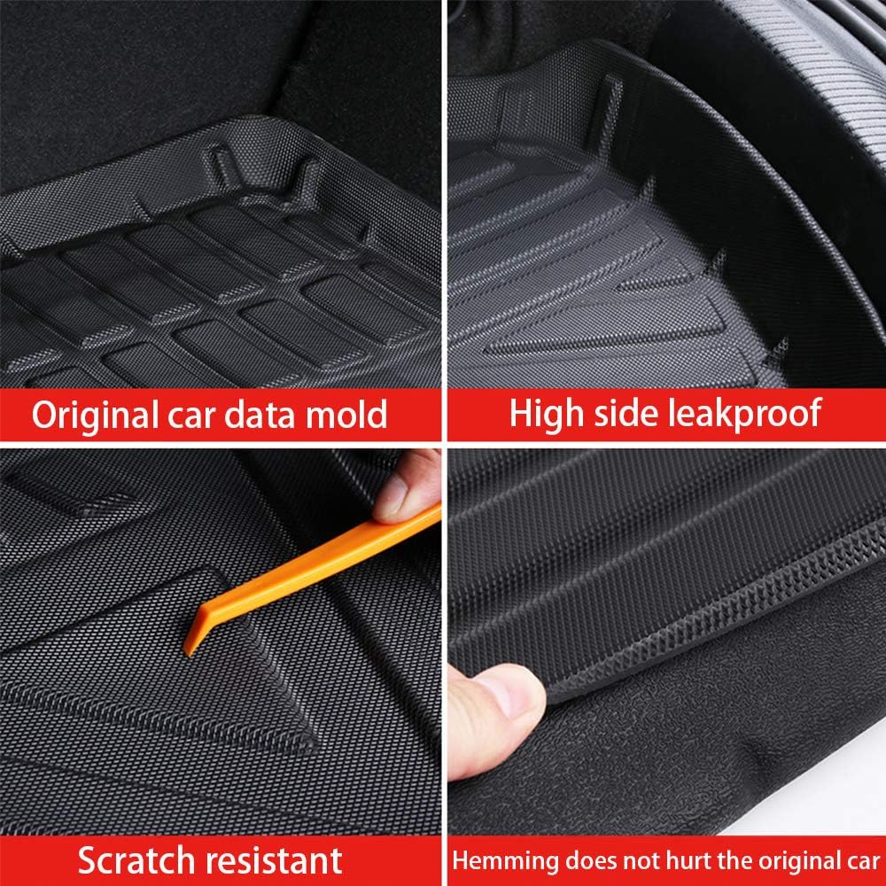 Black Pack of 2 Heavy Duty Rubber Cargo Liner U228