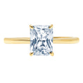 18K Yellow Gold Solitaire Ring M83256