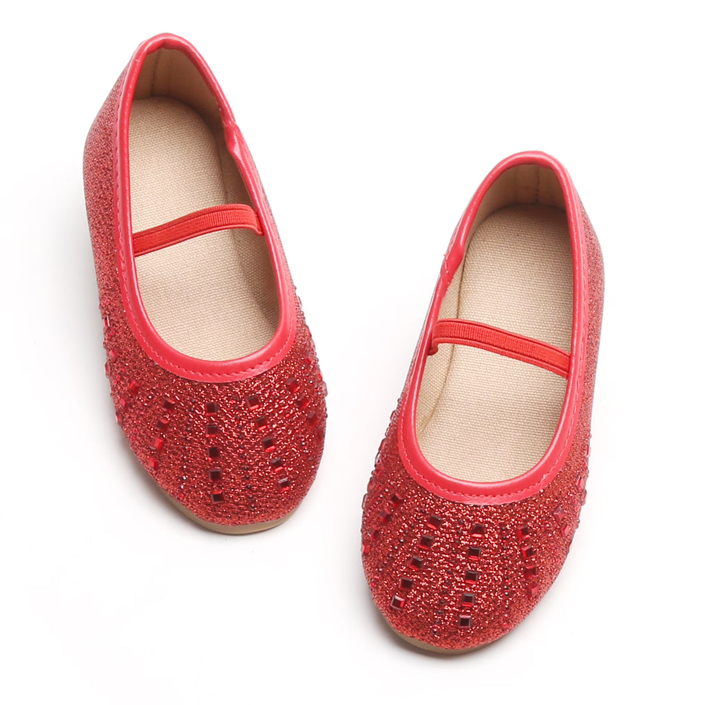 Girls Mary Jane Ballerina Flats Size 9 Slip-on Shoes T9306