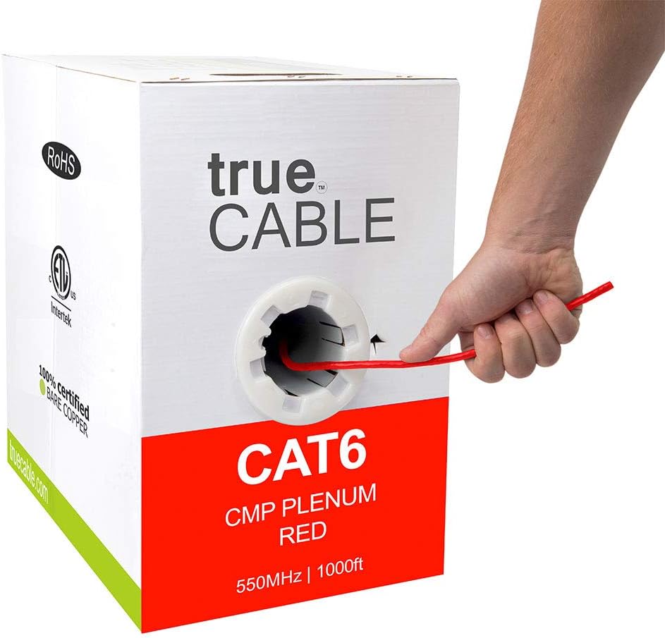 1000ft Green 23AWG 4 Pair Solid Bare Copper Bulk Ethernet Cable C3109