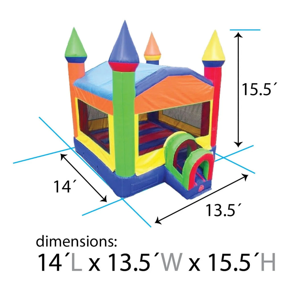 Commercial Inflatable Water Slide Bounce House Combo Trio B9428