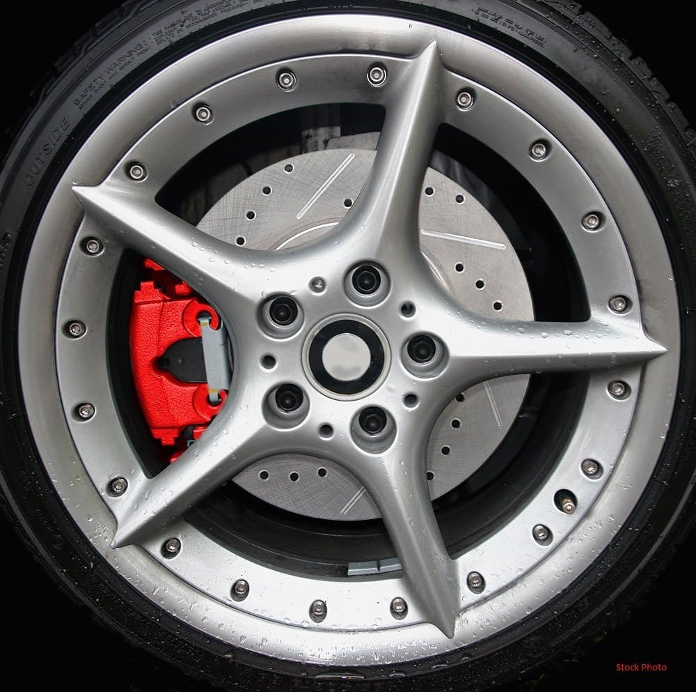 Red Powder Coated Caliper Assembly Set Kit P526103