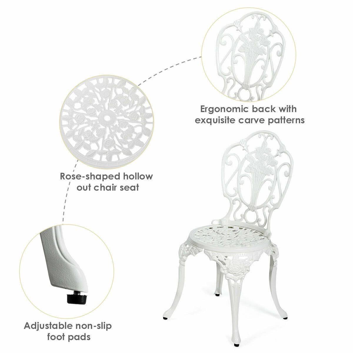 3 Pcs Patio Bistro Set P2706