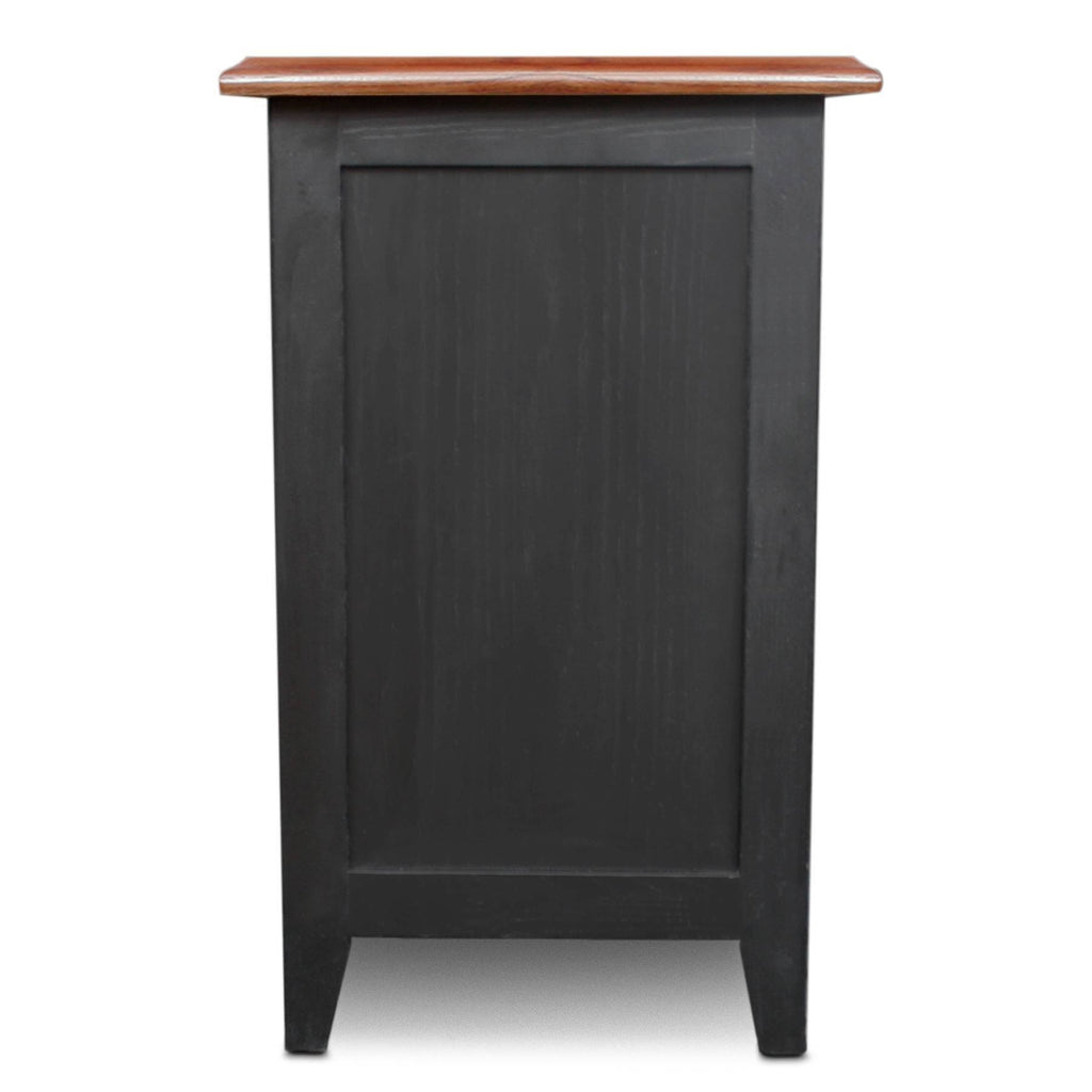 Slate Black Shaker Cabinet End Table T9492