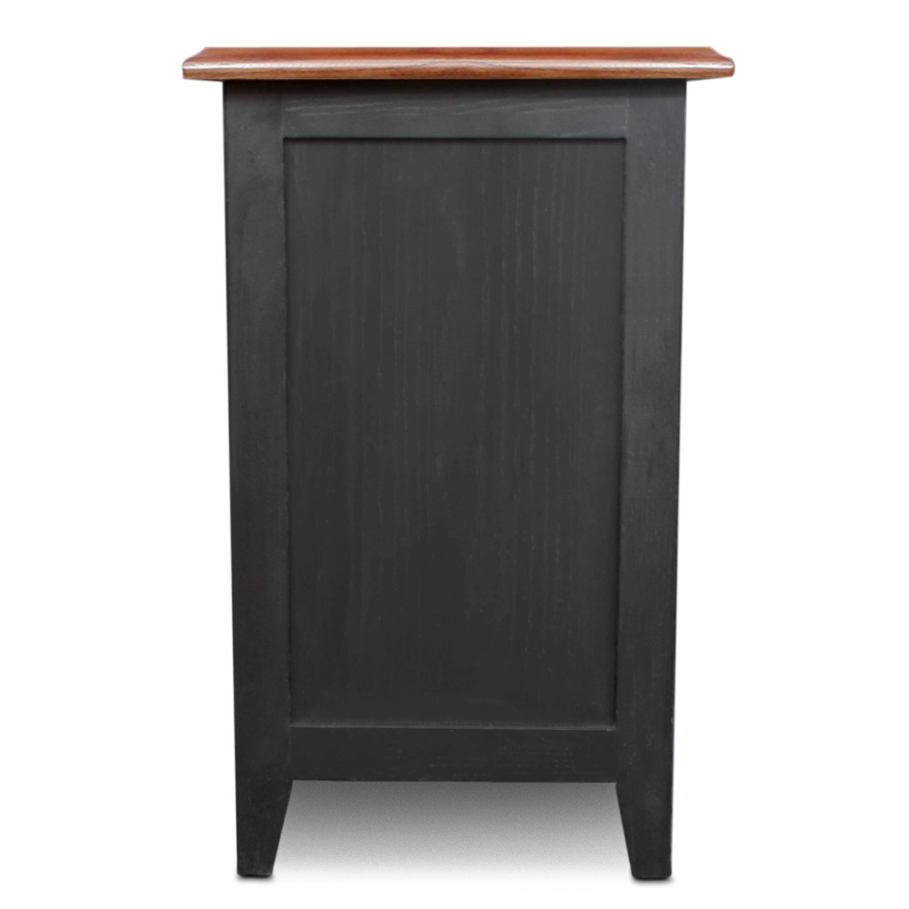 Slate Black Shaker Cabinet End Table T9492